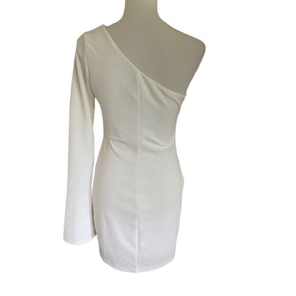 NEW Princess Polly One Shoulder Long Sleeve Dress Size 8 - Picture 2 of 6